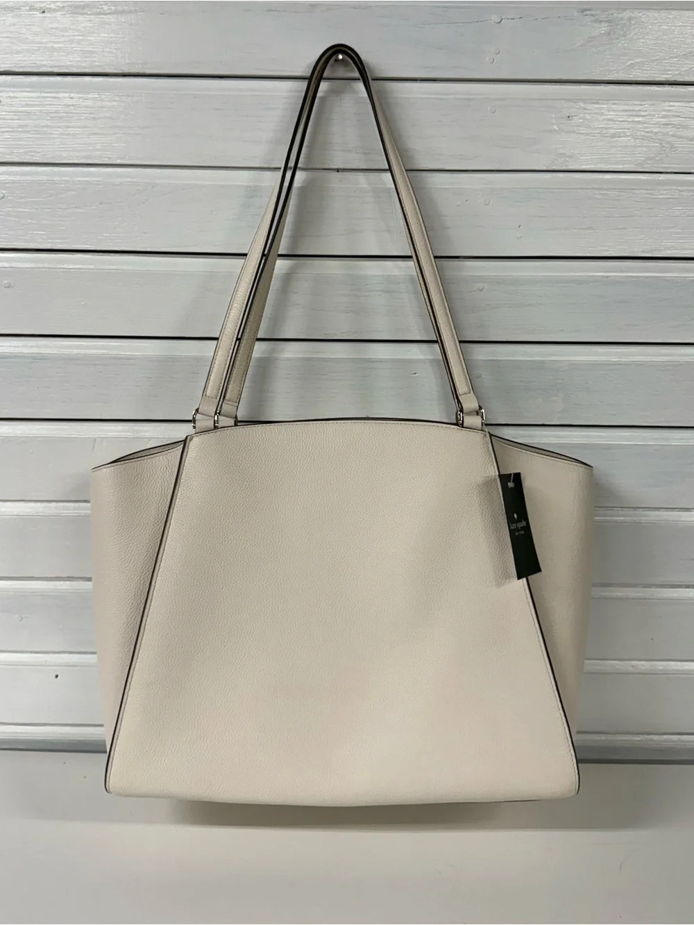 kate spade | Cream Brim Laptop Tote K9441